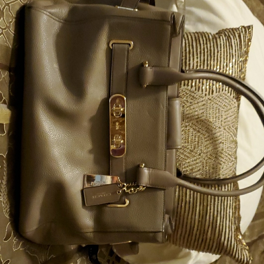 Coach grey medium bag